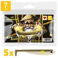 Lieblingsköder Gummifische 7cm - 5 Angelköder, Farbe Lieblingsköder:Ayu
