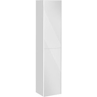 Keuco Royal Reflex Hochschrank 1-türig, rechts, schwarz/schwarz