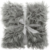 CELINATEX Kuscheldecke 150 x 200 cm grau Felldecke Imitat