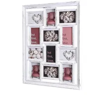 Levandeo Bilderrahmen Collage Weiß 52x67 cm 12 St.