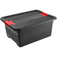 KEEEPER keeeper, Aufbewahrungsbox, Aufbewahrungsbox "eckhart", 12 Liter, graphite/rot (12