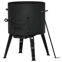 4big.fun Feuerstelle Ø 44 cm Schwarz