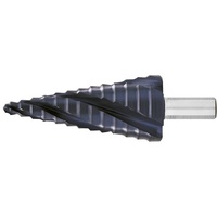 EXACT Stufenbohrer HSS TiAlN 4-fach Spiralnute 6-30mm