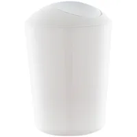 Testrut axentia Schwingdeckeleimer, ca. 5 L Kosmetikeimer aus weißem