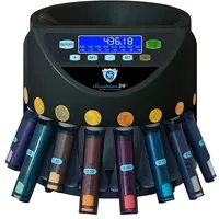 Securina24 Automatischer Euro Münzzähler & -sortierer Geldzählmaschine SR1200 Geldzähler