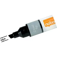 NOBO 10er Set Boardmarker Keilspitze schwarz