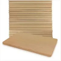 Gravidus Frühstücksbrettchen Holzbrett Buche 22x12x1 cm, Menge:20 - Naturbelassen