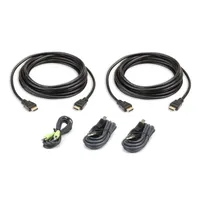 ATEN KVM Anschlusskabel [1x HDMI-Stecker, USB 2.0 Stecker A,
