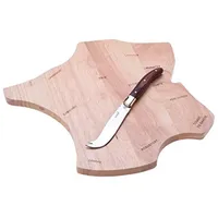 Laguiole Schneidbrett in Form von Frankreich mit Käsemesser Edelstahl