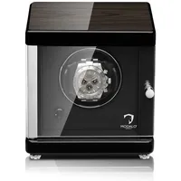 MODALO Uhrenbeweger AMBIENTE MV4 - schwarzes Makassar-Holz Design...