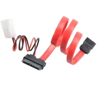 Akasa SATA Kombokabel Slimline zu SATA / Molex, -
