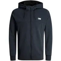 JACK & JONES Air Reißverschlusspullover Dark Navy / Detail