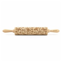 Folkroll Teigroller Schmetterlinge, groß, 43 cm Buchenholz
