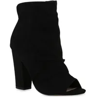 VAN HILL Peeptoes in Schwarz