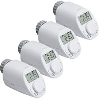 Eqiva 4er-Set Elektronischer Heizkörperthermostat Model N mit Boost-Funktion, leises