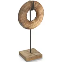Moritz Skulptur Kreis Unendlichkeit Donut klein 40x20x13cm Holzdeko Modern