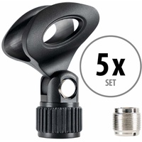 Pronomic MC-1 Mikrofonklemme Neopren Standard 5x Set