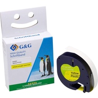 G&G Schriftband für Dymo S0721670/ 91222 12mm x 4m,