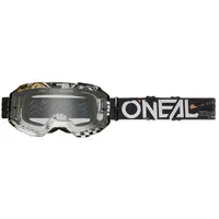 O'Neal Oneal B-10 Attack V.24 Crossbrille schwarz-weiss - klar