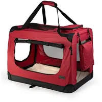 LIONTO Hundetransportbox faltbar für Reise & Auto, 70x52x50 cm,