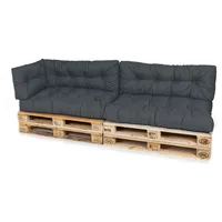 TexDeko Palettenkissen 120 x 80 x 18 cm anthrazit