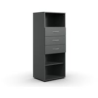 Möbel Kraft Regal ¦ grau ¦ Maße (cm): B: