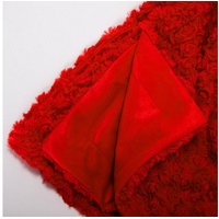 CELINATEX Flauschige Kuscheldecke 150 x 200 cm rot Luxus