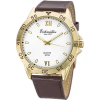 Eichmüller since 1950 Eichmüller Herrenuhr RE1042 goldfarben-Weiss-braun 44 mm