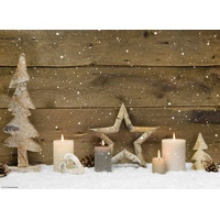 Coveryourdesk CoverYourDesk, Tischset, Tischset Weihnachtliches Arrangement aus Holz