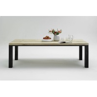 KAWOLA Esstisch NELA Massivholz Eiche Sand 180x100x76cm - Beige