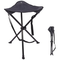 Bo-Camp Dreibein Hocker XL Falthocker Camping 3-Bein Angeln Stahl