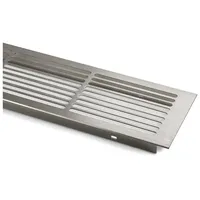 SOTech Lüftungsgitter Schlitzlochung Aluminium 500 x 86 mm Edelstahloptik