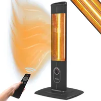 ICQN Stand Heizstrahler mit Fernbedienung, 2300 Watt, Infarot, Infarotheizung