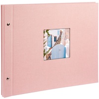 Goldbuch Schraubalbum Bella Vista 39x31 40 weiße Seiten rose
