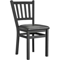 GGM Möbel 2er-Set Bistrostuhl | Leder | Schwarz |