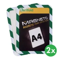 Tarifold Selbstklebende Tasche A4, 2 Stk., nicht permanent, grün/weiß