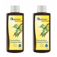 Spitzner Saunaaufguss Vorteilspack - Nordische Birke (2 x 190ml)