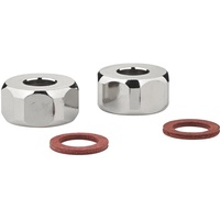 Grohe Verschraubung 12901 1/2" Bohrung 10,5mm vernickelt 2 Stück