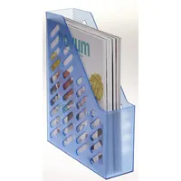 Kompatible Ware Stehsammler 1601-T-64 blau-transparent Kunststoff, DIN C4