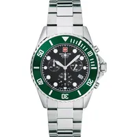Swiss Alpine Military 7053.9133 Chronograph Analog Quarz 7053.9133SAM Edelstahl