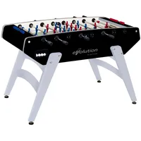 GARLANDO Tischfußball Kickertisch "G-5000 Evolution",schwarz / silber,
