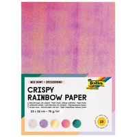Folia Tonpapier Crispy Rainbow Paper farbsortiert 75 g/qm 10