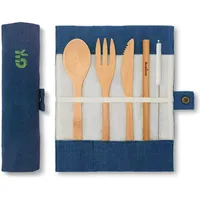 Bambaw Eßbesteck aus Bambus | Reisebesteck | umweltfreundliches Besteckset