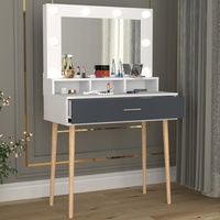 VCM Schminktisch Beleuchtung Schublade Spiegel Lindas