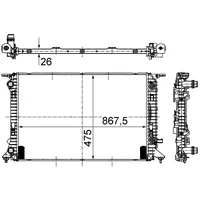Mahle CR 910 000S für AUDI PORSCHE Macan