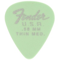 Fender Dura-Tone Guitar Picks 351 Shape, .58, Surf Green,