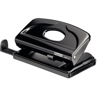 Rapid 21835301 Mini-Locher (10 Blatt, Anschlagschiene mit Formatvorgaben, Metall,