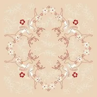 Mank Tischdecke Airlaid Leonard Bordeaux, 80 x 80 cm,