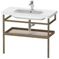 Duravit Handtuchhalter DuraStyle 94x44cm, taupe/amerik. Nussb, mit Ablage