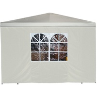 DEGAMO Seitenplane für Pavillon, 3x1,9 Meter, Polyester ecru mit